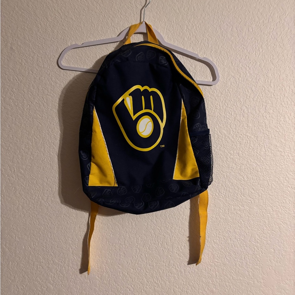 MLB Kids Backpack - Navy and Yellow